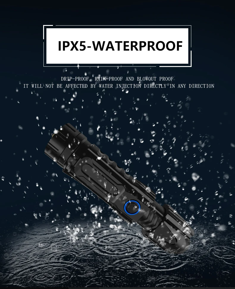 Самый мощный тактический фонарь XHP90.2, водонепроницаемый фонарь с зумом, Прямая поставка, практичный светодиодный фонарь T6/XHP50 с батареей 18650