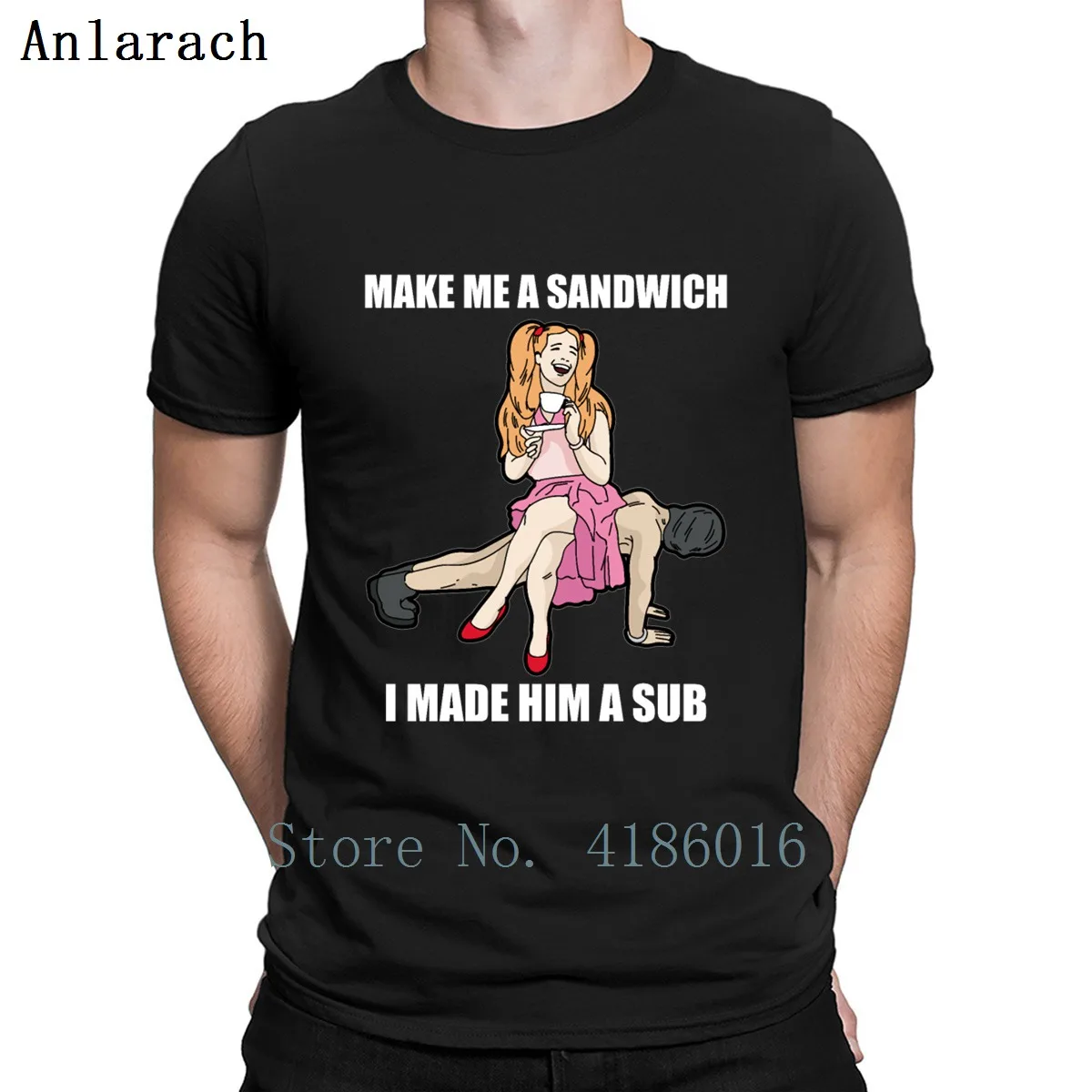 

I Made Him A Sub Submissive Male Slave Dominatrix T Shirt Breathable Round Collar Character Cotton Summer Style Novelty Shirt