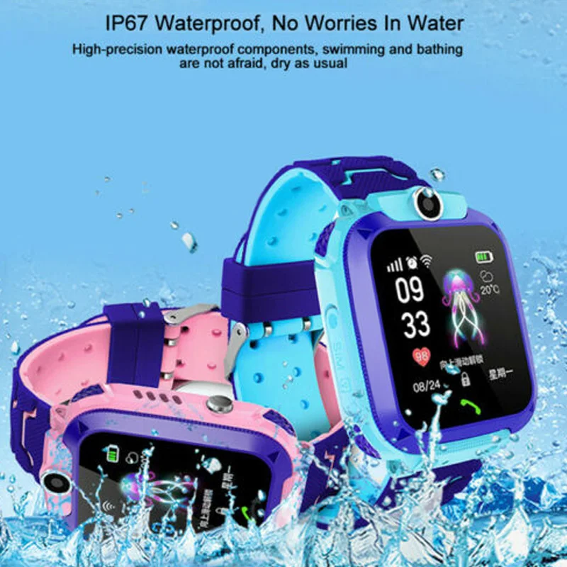  Smart Uhr GPS GSM Locator TouchScreen Tracking SOS Wasserdichte Armband für Kinder GDeals