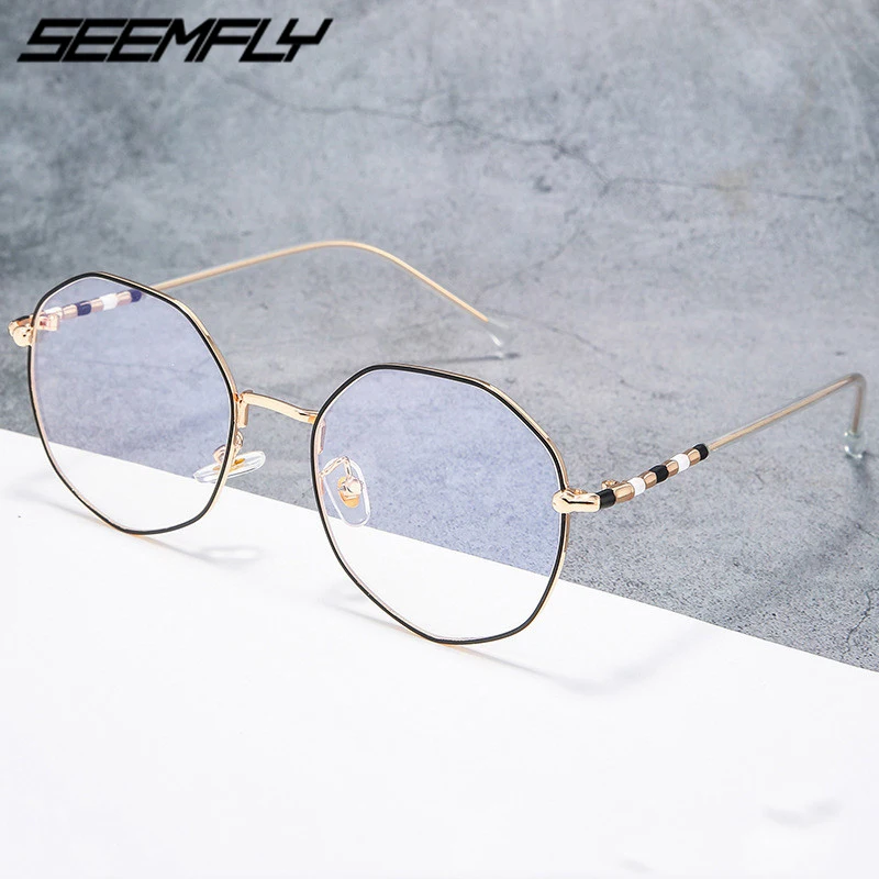 Seemfly, очки, оправа для женщин и мужчин, неправильные, Ретро стиль, анти-синий светильник, блокирующие очки, компьютерные очки, очки Oculos De Grau, Новинка