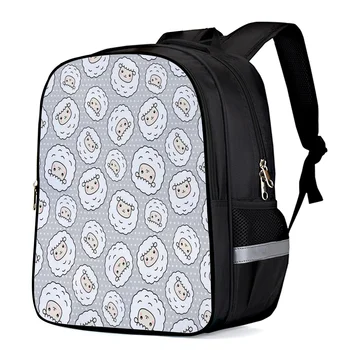 

Animal Cartoon Lamb White Sheep Computer Backpack Outdoor Backpack School Book Bags Laptop Backpack Work Backpack Sports Bags Di