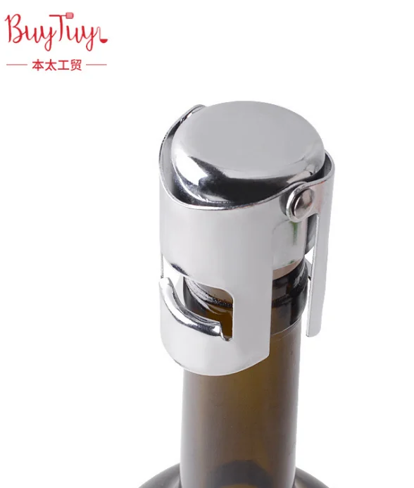 Champagne red wine stopper vacuum Wine preservation seal household metal bottle | Дом и сад