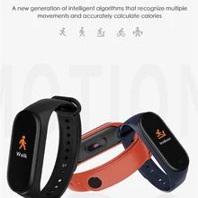 Фитнес-браслет M4, пульсометр, Bluetooth, спортивный смарт-музыкальный браслет для mi Band 4, Android IOS
