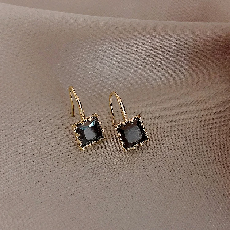 2025 neue Mode frauen Geometrische Kristall Quadrat Mini Ohrringe Südkorea Sexy Trend frauen Schmuck Klassische Kleine Ohrringe – Detail 14