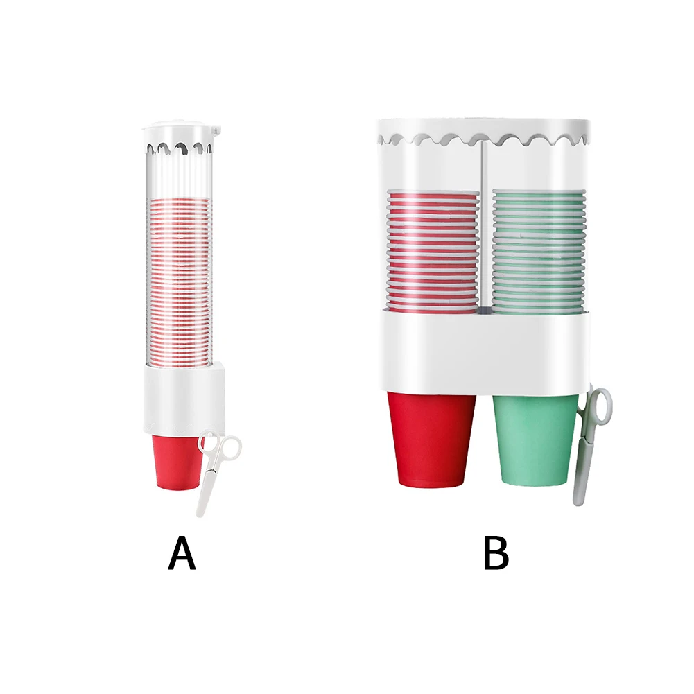 Большой емкости автоматический дозатор для одноразовых стаканчиков настенный стеллаж для хранения пластмассовый домашний офис Экономия пространства пылезащитный держатель