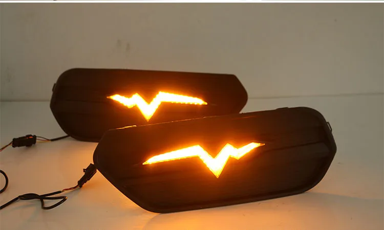 EOsuns led drl Дневной ходовой светильник для Honda AVANCIER- с движущимися желтыми поворотниками и синим ночным ходовым светильник