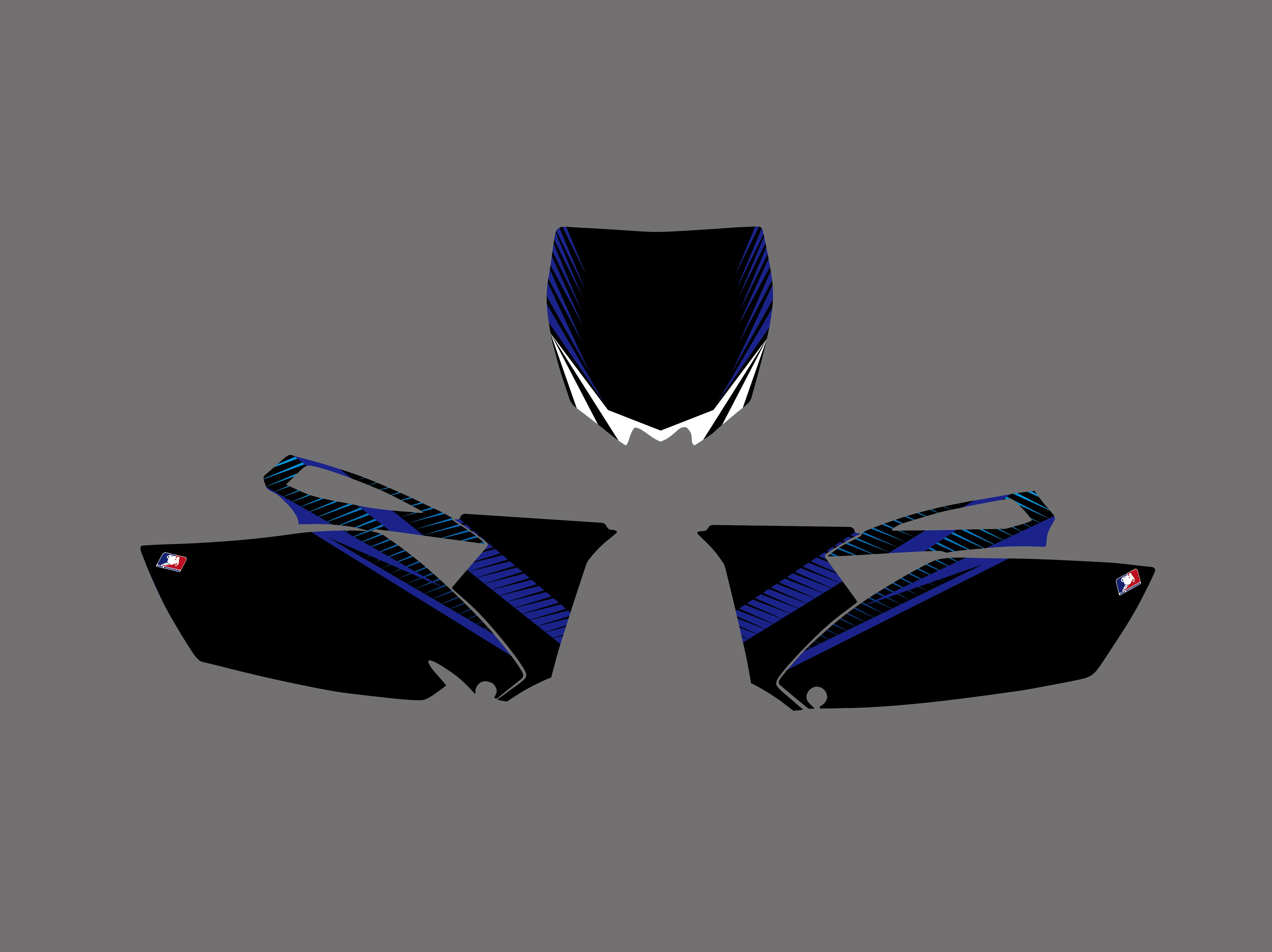 0196 Bule & Black новые стильные командные графические наклейки для Yamaha YZ250F YZF250 2010 2011 2012