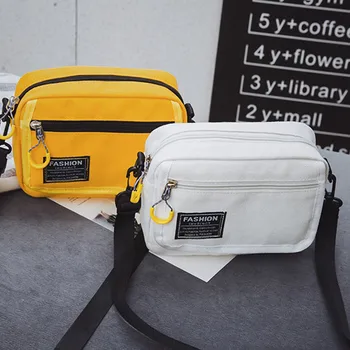 

Women Pure Color Casual Tote Outdoor Bag Canvas Handbag Zipper Shoulder Bag Messenger Bag Bolsos Mujer#20