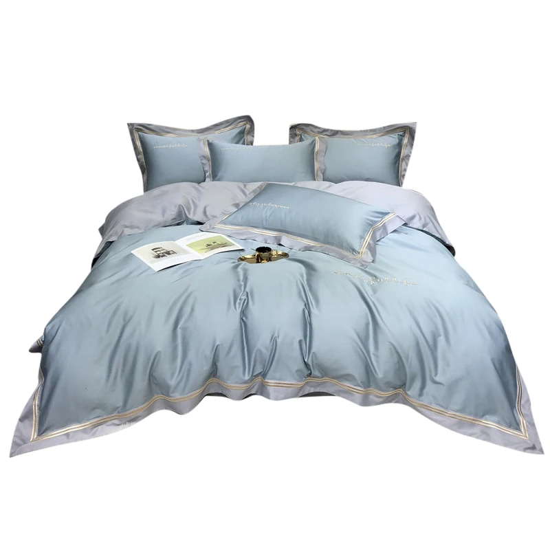 

Winter Warm Nordic Modern Simple Bedding Set Luxury Sexy Romantic Fashion Breathable Design Couette De Lit Bed Decoration Ec50ct