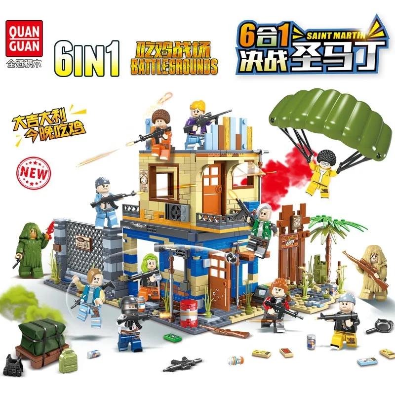 

Crown Qg100058 Jedi Chicken Survival Game Aberdeen Building Boy Toy Decisive Battle St. Martin