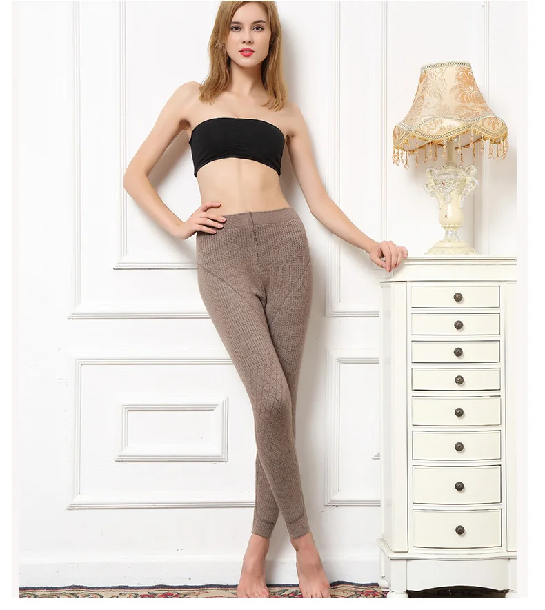 Thicker Pants Women for Heavy Winter Double-Knit Cashmere and Wool Leggings New Long 3Colors Ladies Pant Woman Trousers