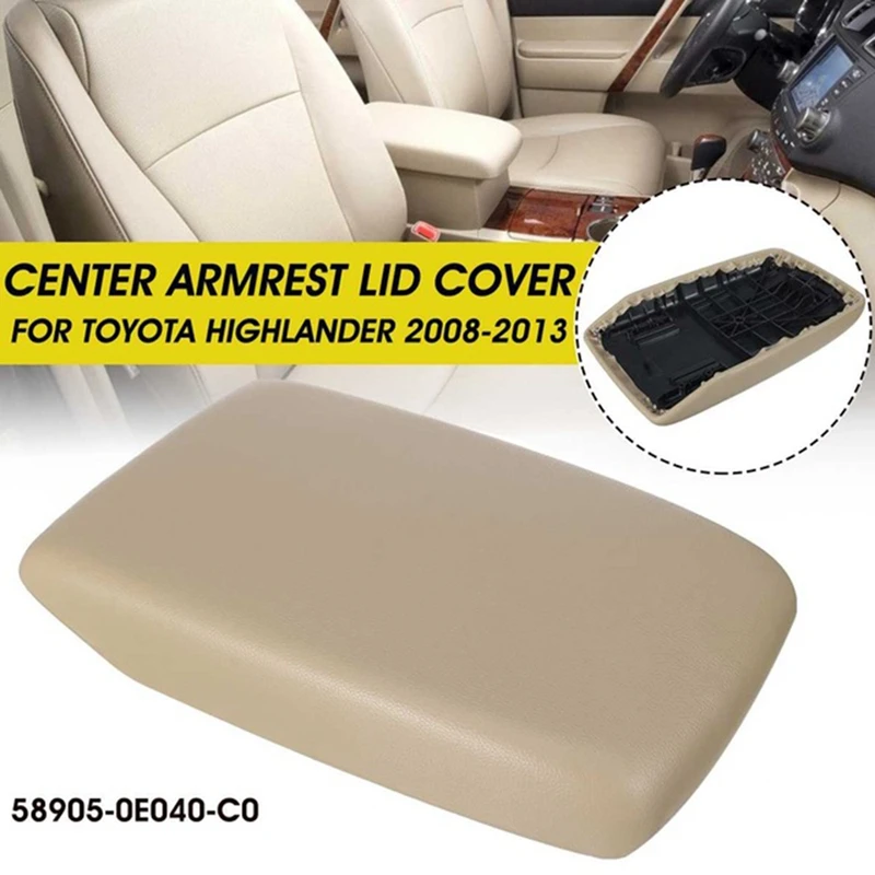 Автомобиль Центральной Консоли кожаный подлокотник для Toyota Highlander 2008 2009 2010 2011 2012 2013