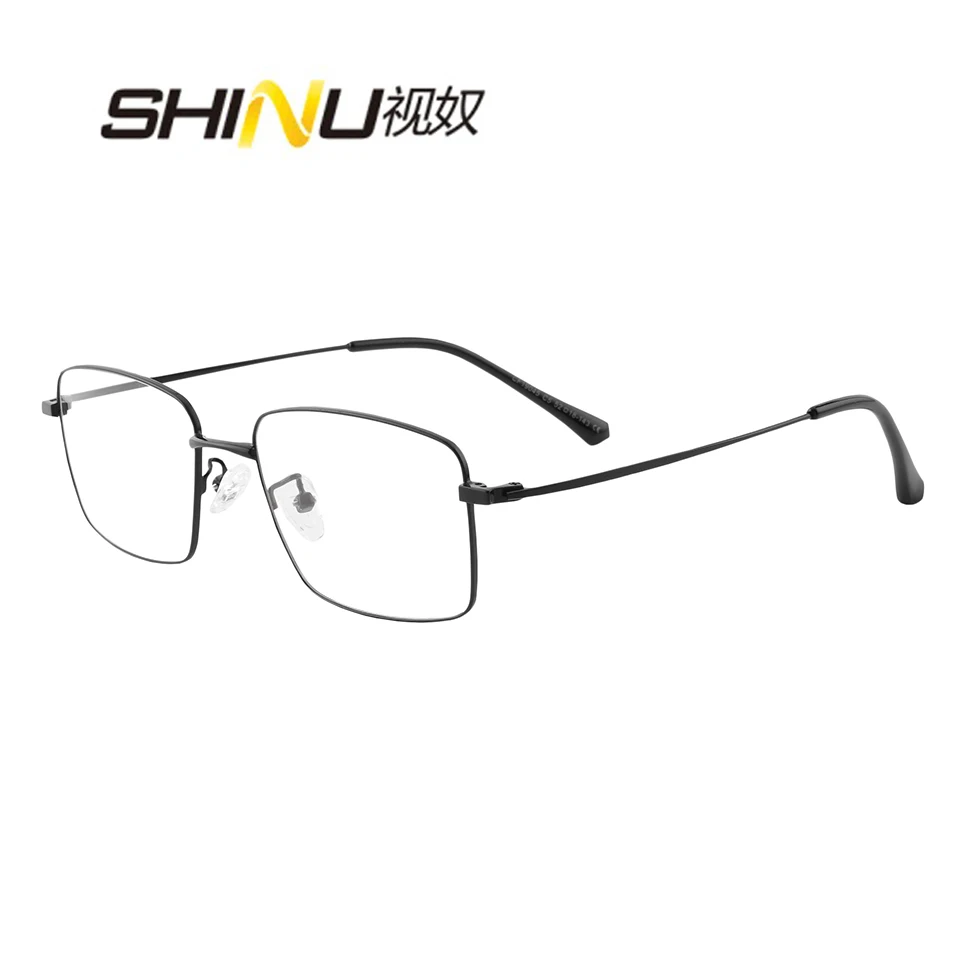 c5 black SHINU прогрессивные многофокусные очки для чтения мужские анти-голубые очки для чтения 1,75 увеличительные очки для мужчин 9045 - Цвет оправы: c5 black