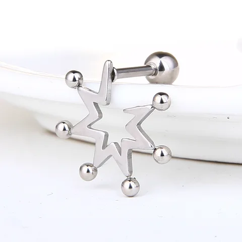 Popular Hip Hop kpop bangtan boys Stud Earrings Fashion Leaf Cross Stainless steel Pendant Earrings jewelry for men women