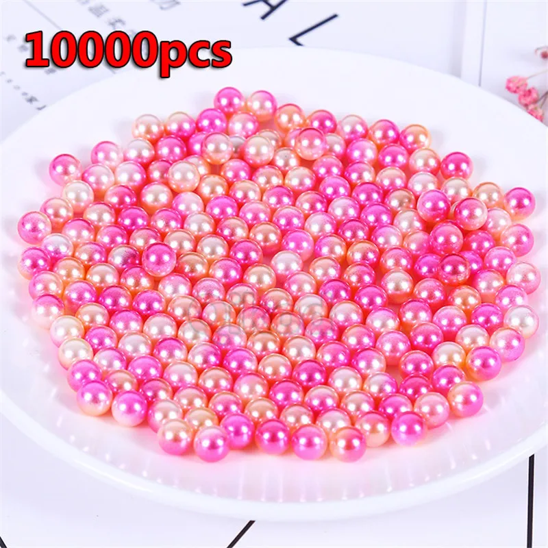 10000 шт 3 мм DIY Slime красочный жемчужный наполнитель аксессуар "частицы" бусины искусственный жемчуг пушистые украшения игрушки для детей подарок