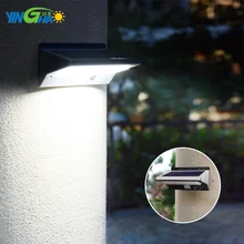 Перекрестный уличный фонарь на солнечной батарее светодиодный человек реагирующая на движение из нержавеющей стали садовый светильник Открытый водонепроницаемый светильник с солнечной батареей настенный светильник