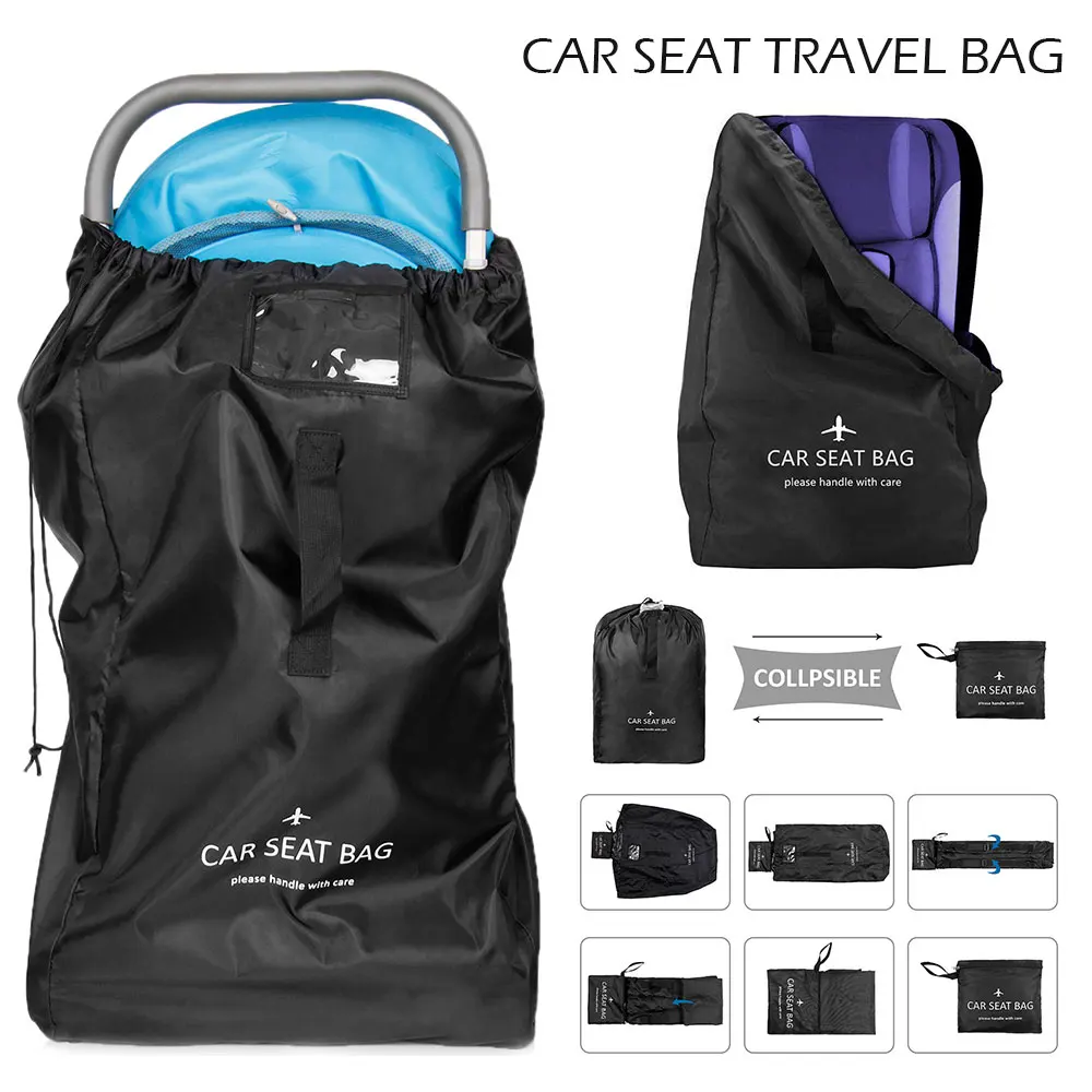 Автокресло сумка для самолета путешествия водонепроницаемый Carseat большой емкости проверить мешок нейлоновая ткань W/регулируемый ремень