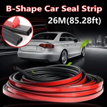 Автомобильный B-shape Тип край двери уплотнение полосы отделка Decors протектор 26 метров прочный