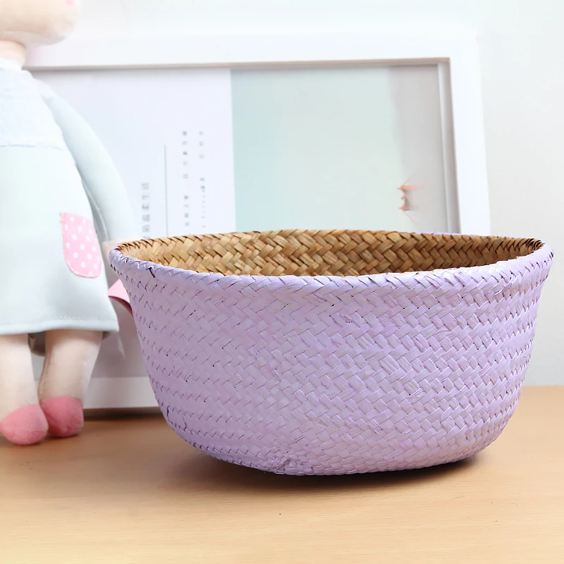 Складной Подвесной цветочный горшок из искусственного ротанга|Корзины для