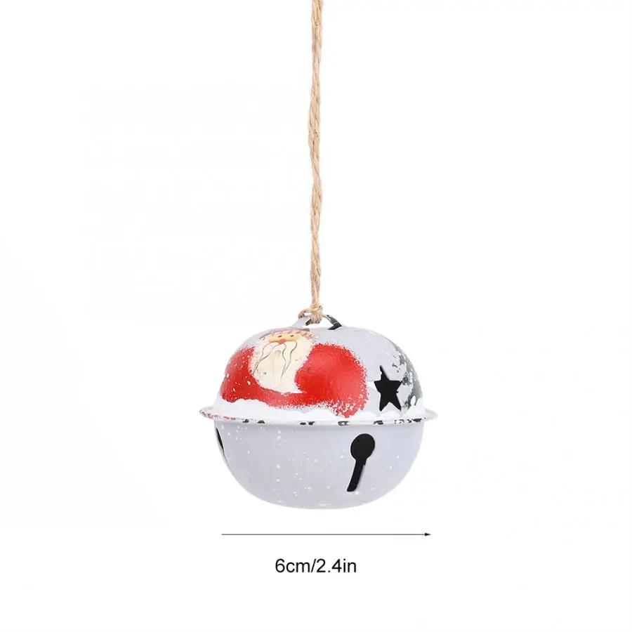 Колокольчик для елки орнамент Санта Клаус Jingle Bell Подвеска рождественское подвесное украшение колокольчики Рождественское украшение в виде колокольчиков - Цвет: 4