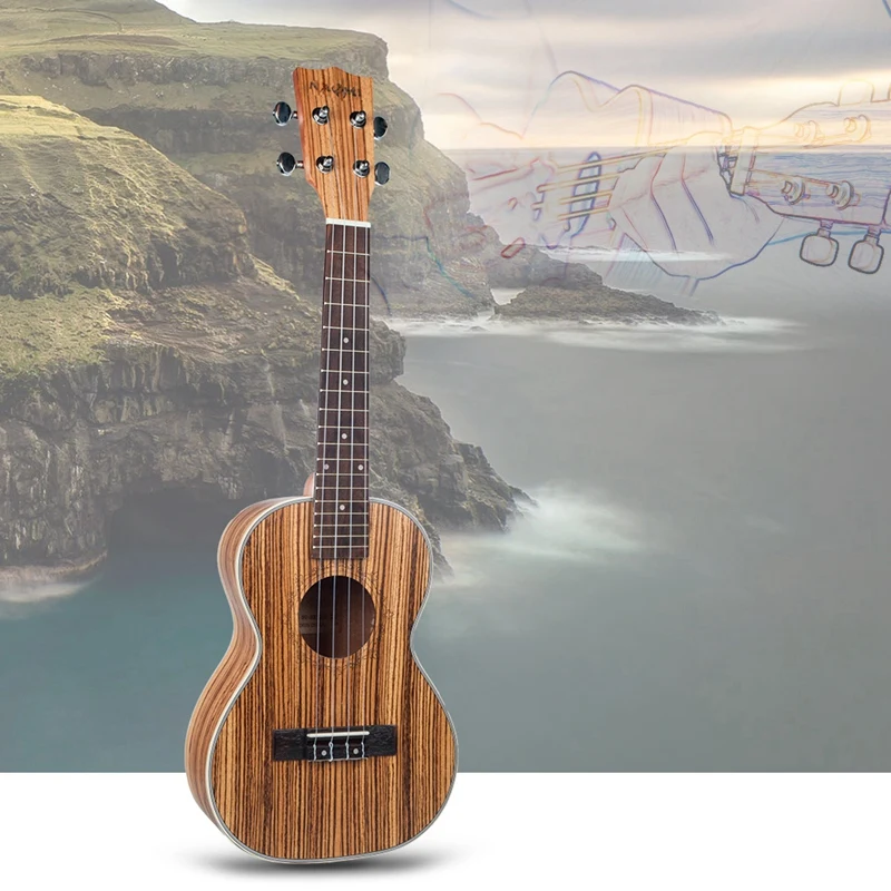 Наоми укулеле гитара акустическая укулеле zebravwood 15 Лада 4 струны гитара укулеле 21 музыкальный струнный инструмент