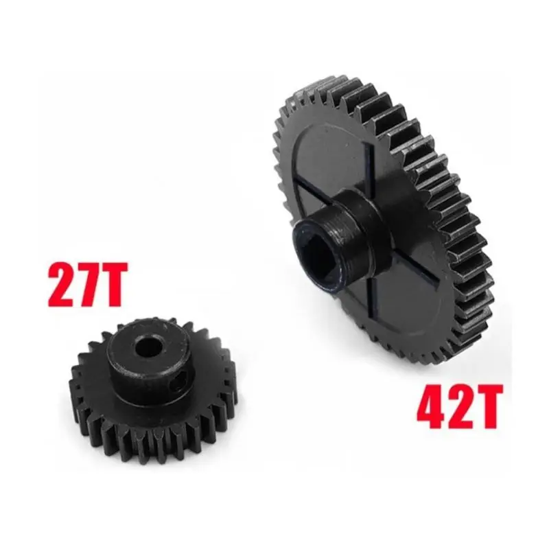 27T 42T Металлическая Редукторная Шестерня для Wltoys 144001 1/14 RC автозапчасти|Детали и