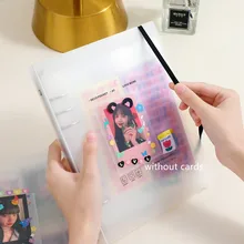 

A5 Binder Sticker Storage Collect Book Deco Photo Pocket 6 hole Binder Notebook Agenda Planner Cover School Stationery