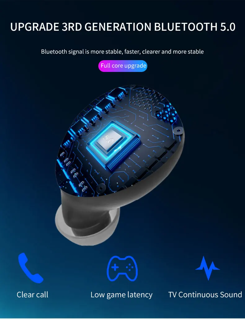 Dianxien K11 Touch Edition Realtek 5,0 Беспроводная tws bluetooth-гарнитура мини-Невидимая Беговая бинауральная шумоподавление