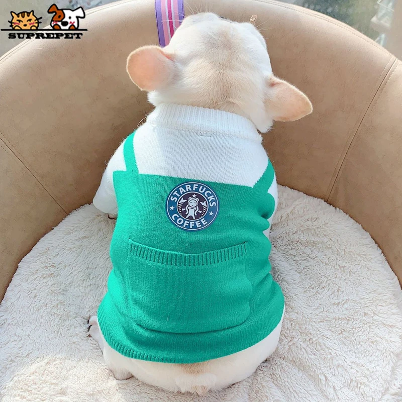 Одежда для собак SUPREPET модный Мопс французского бульдога со звездами французская