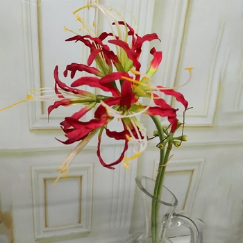 

Lily Artificial Flowers Artificiales Plastic Fake Flower for Wedding Christmas Decoration Flores Artificiales