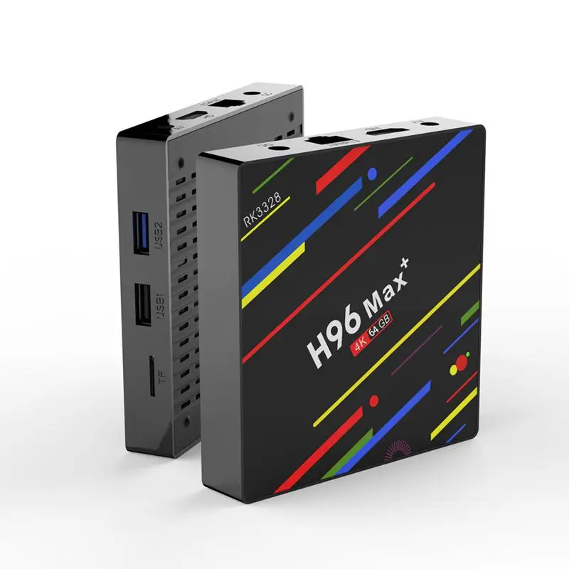 Eu Plug H96 Max Plus Tv Box Android 8.1 4Gb 64Gb Smart Set Top Box Rk3328 Quad Core 5G Wifi 4K H.265 Media Player H96 Pro H2 Pk