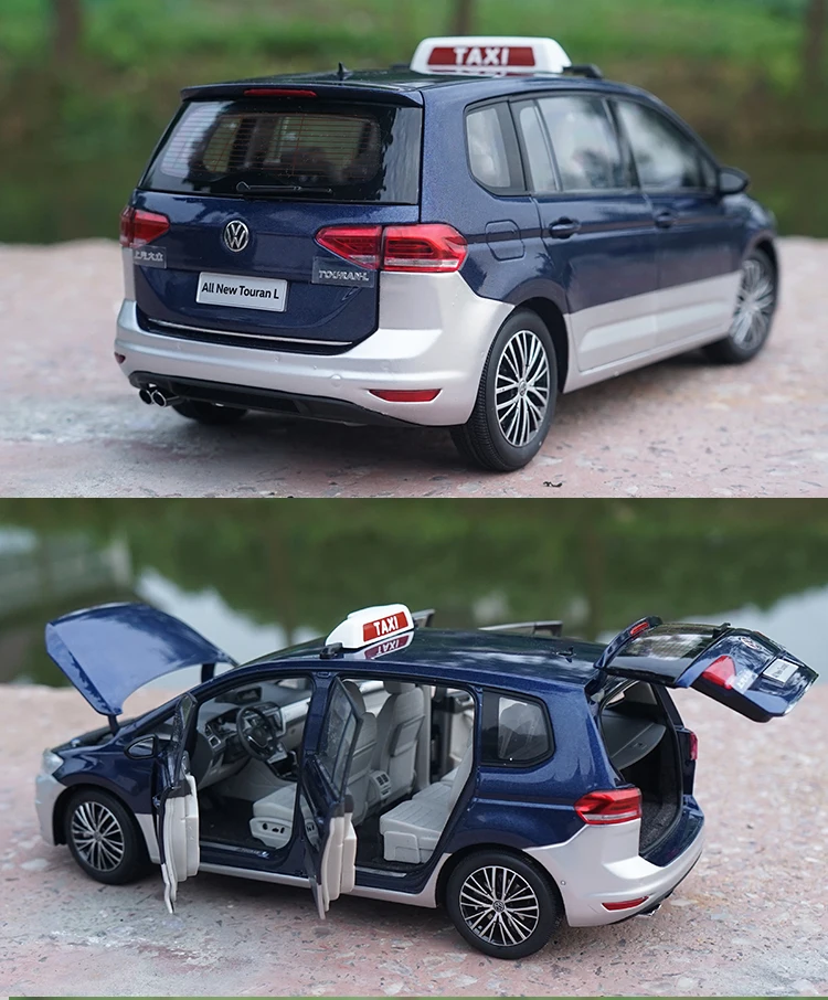 Авторизованный подлинный 1/18 Масштаб Volkswagen все новые Touran L коричневый на Рождество/День рождения подарок, коллекция