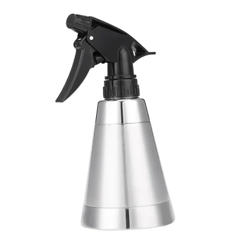 

250ml Empty Adjustable 2 Modes Water Spray Bottle For Salon Hairdressing Home Gardening Watering Flower, Stainless Steel