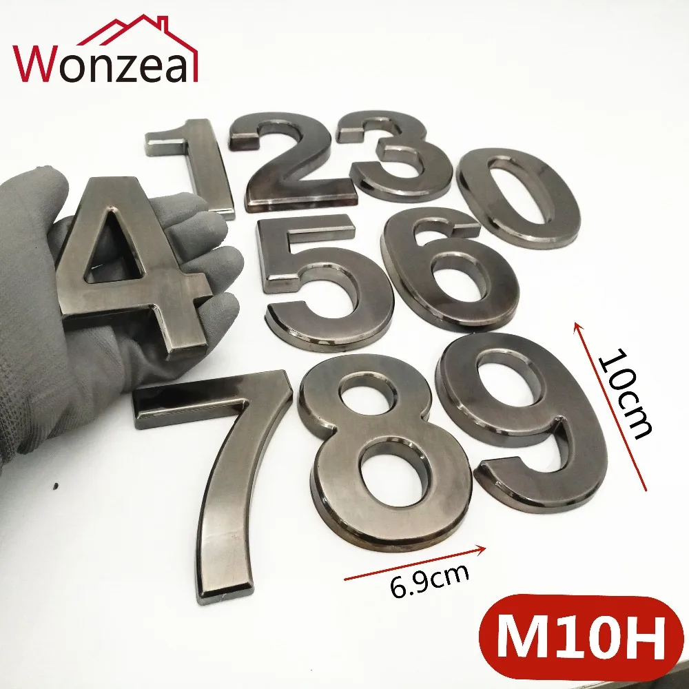 M10H深灰10cm塑料门牌=c混合2