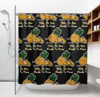 

Water Resistant Polyester Shower Curtains - Modern Bath Decor Curtain, Durable and Machine Washable For Master/Kids/Guest
