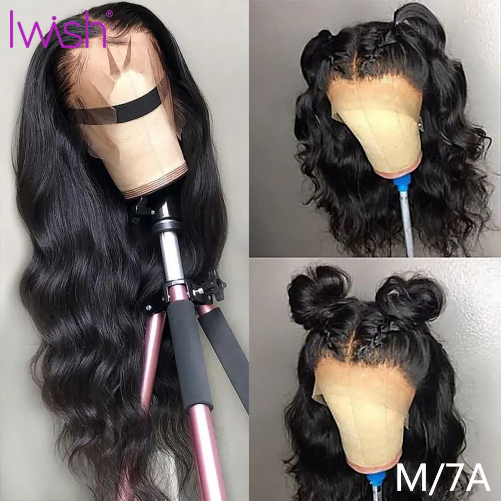

Fake Scalp Body Wave Wig 13x4'' 150% Remy Brazilian Lace Front Wig Glueless Transparent Lace Front Human Hair Wigs For Women