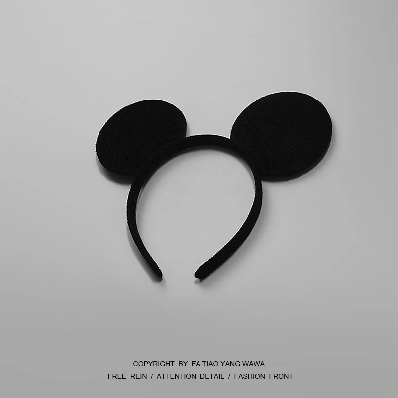 

Mouse dark black hair bands