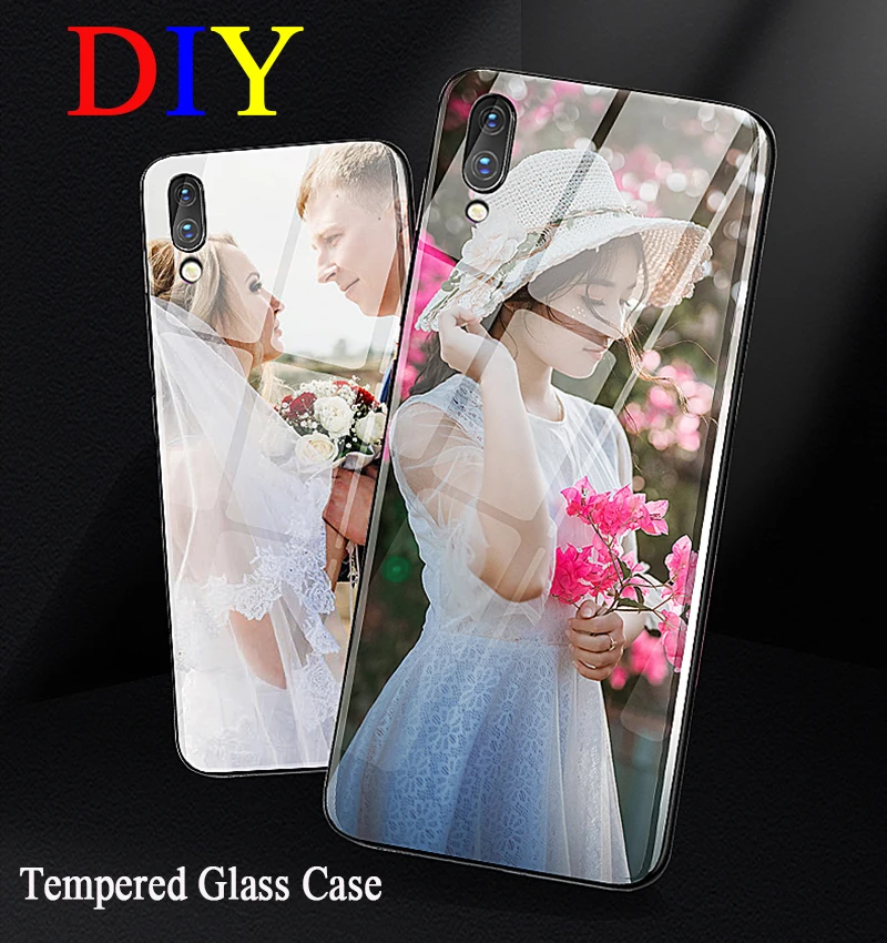 DIY Настройка изображения из закаленного стекла защиты телефона Стекло чехол для