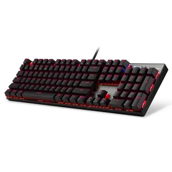 

Motospeed Inflictor CK104 Mechanical Keyboard Red Switches Backlit RGB Silver Ergonomically 87 keys Gaming Wired Keyboard