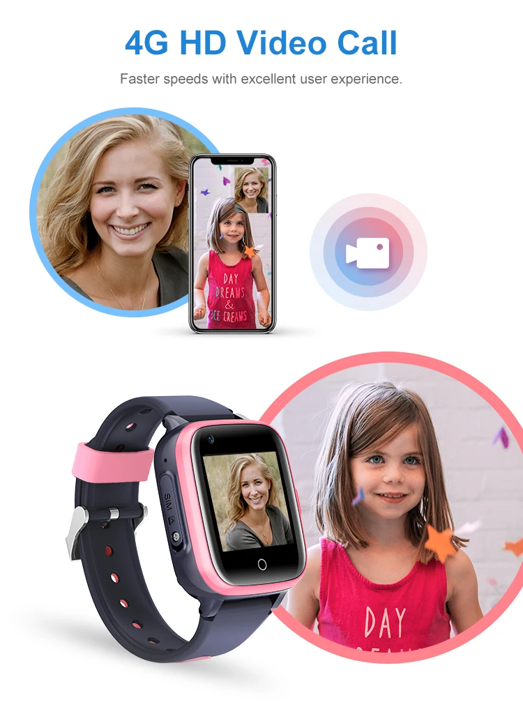 Chamada de Vídeo para Presentes Wonlex Smart-relógios Crianças Android-os 4g Cartão Sim Smartver Mini Telefone Gps Sos Anti-perdido Rastreador Kt15 - Image 2