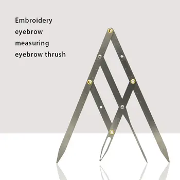

Tattoo Golden Ratio Eyebrow Design Positioning Standard Three-point Balance Eyebrow Measuring Ruler Silver