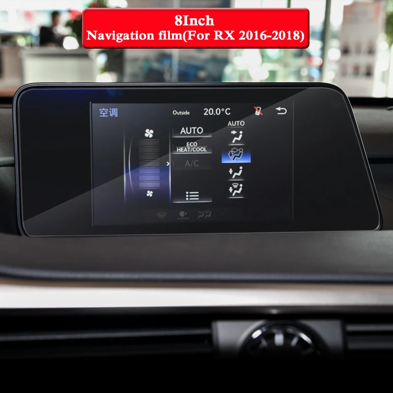 8/12. 3 дюйма для Lexus RX AL20-Н. В. Автомобильный Стайлинг gps навигационный экран стеклянная пленка приборная панель ТПУ дисплей пленка аксессуар