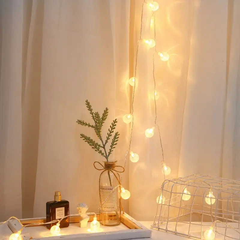 20 LEDs USB White Bulb String Light Outdoor Lighting LED