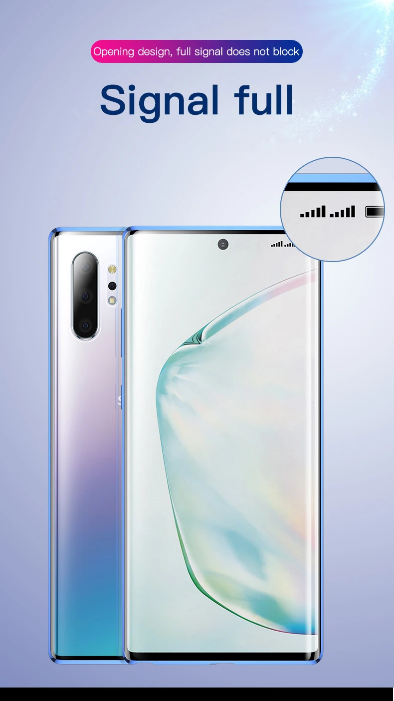 Магнитный металлический стеклянный чехол для телефона samsung Galaxy Note 10, 9, 8, S10, E, 5G, S9, S8 Plus, защитный чехол на магните