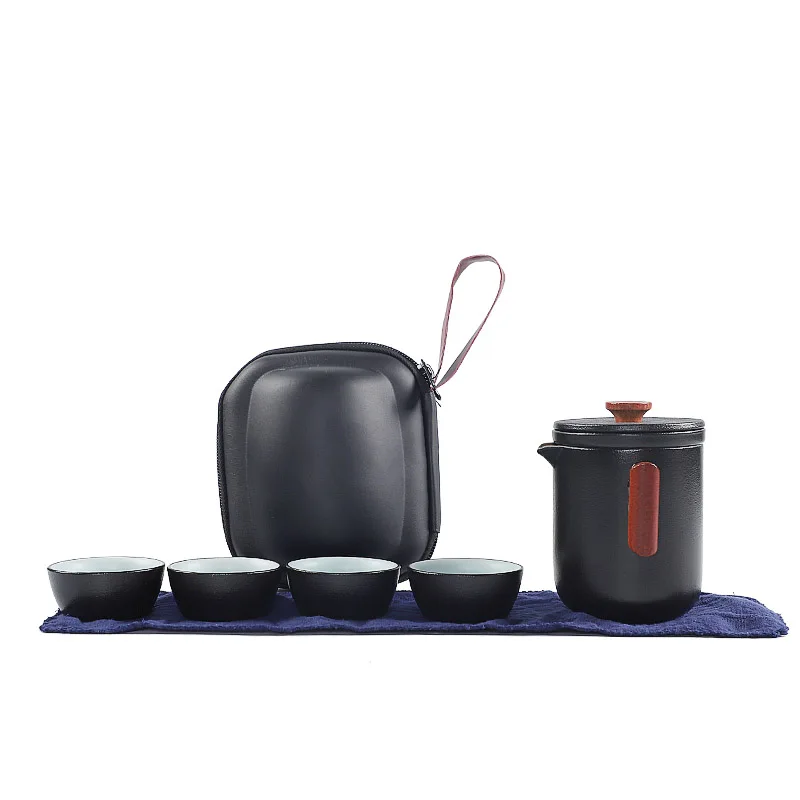 Керамический чайник TANGPIN gaiwan с 4 чашками чайные наборы портативный дорожный