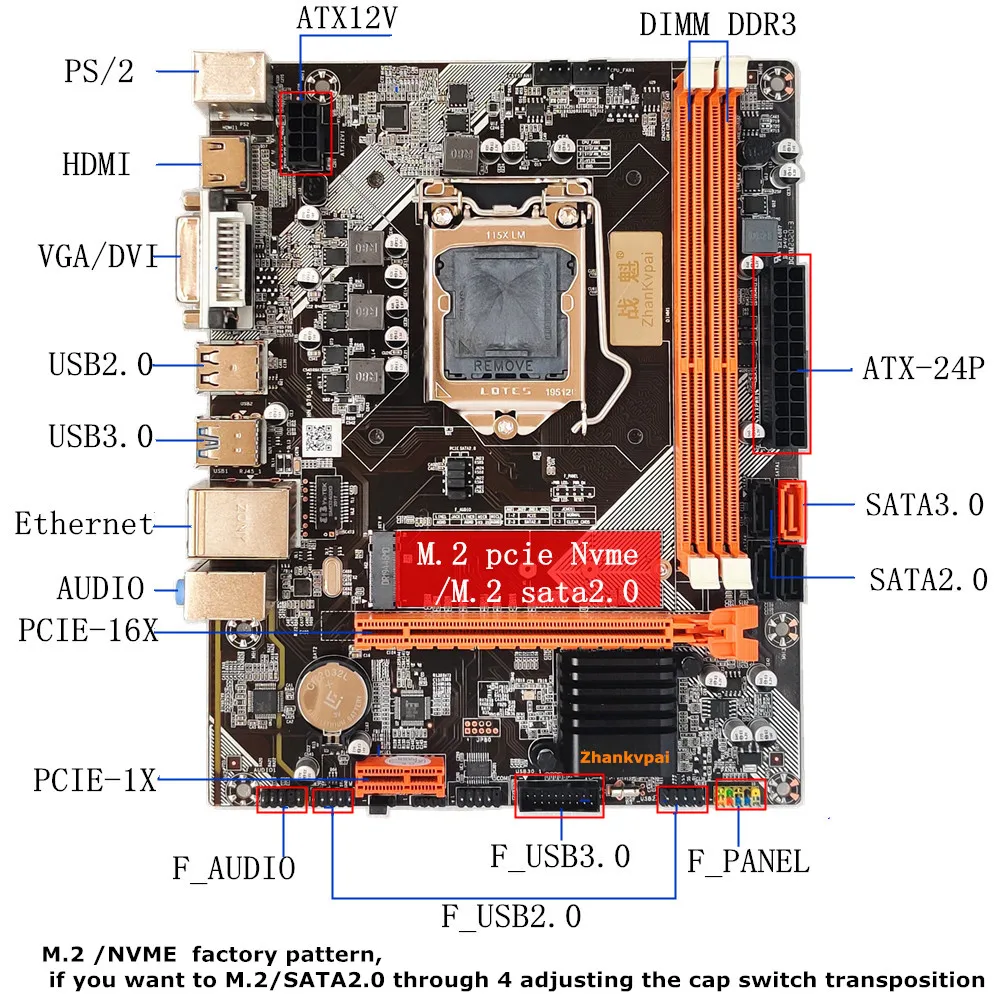 best motherboard for home pc New B75 Lga1155 DDR3 Motherboard  Intel  Quad Core i5-3570CPU Integrated  Display Main Frequency 3.4GHZ Kit new pc motherboard