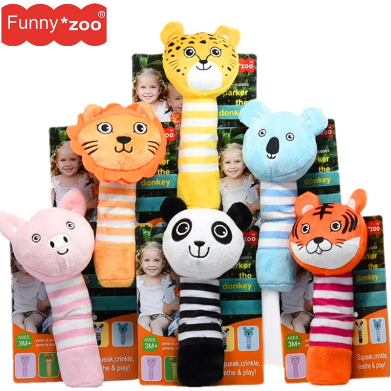 Funnyzoo носки до колена для новорожденных и животных ручной колокол шоу Яо взрыва ручной стержень, пищалка игрушка-погремушка