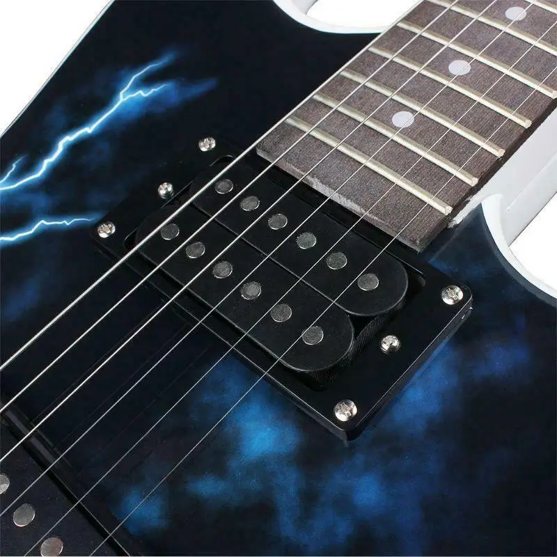 

1 set of 6 pieces of electric guitar string steel core nickel alloy wound (.010-.046)
