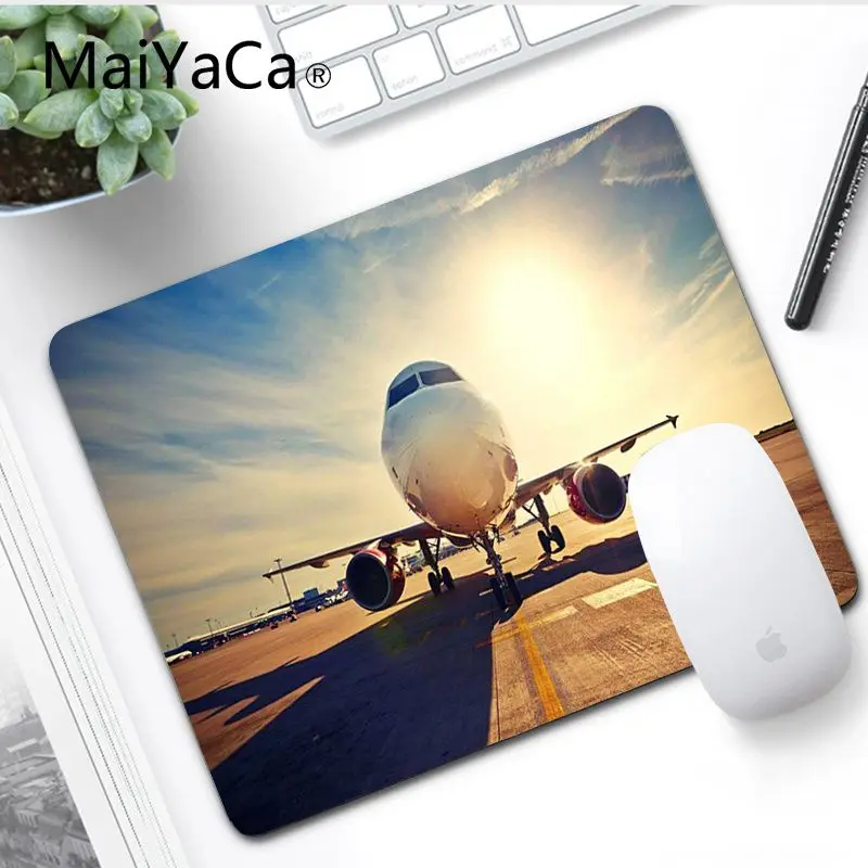 MaiYaCa,, Комфортный коврик для мыши в самолете, игровой коврик для мыши, игровой коврик для ноутбука, коврик для мыши, игровой коврик для мыши - Цвет: No LockEdge 20x25cm