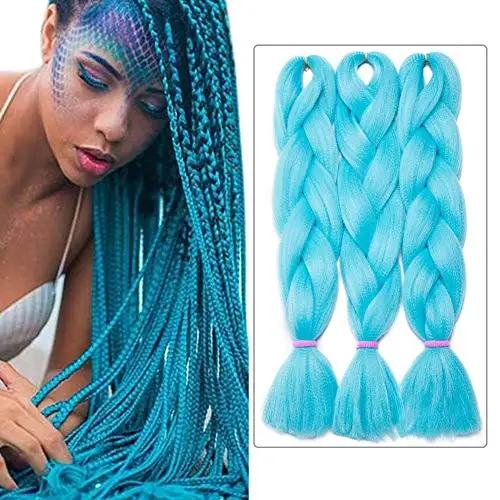 YXHAIR 100g 48 Inch Synthetic Jumbo Box Braids Expression Crochet Hair Extension for Women Pre Stretched Yaki Ombre 5